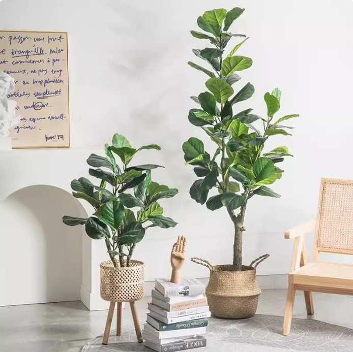 Artificial Plastic Potted Plan - đánh giá và giá Ficus Lyrata Tree