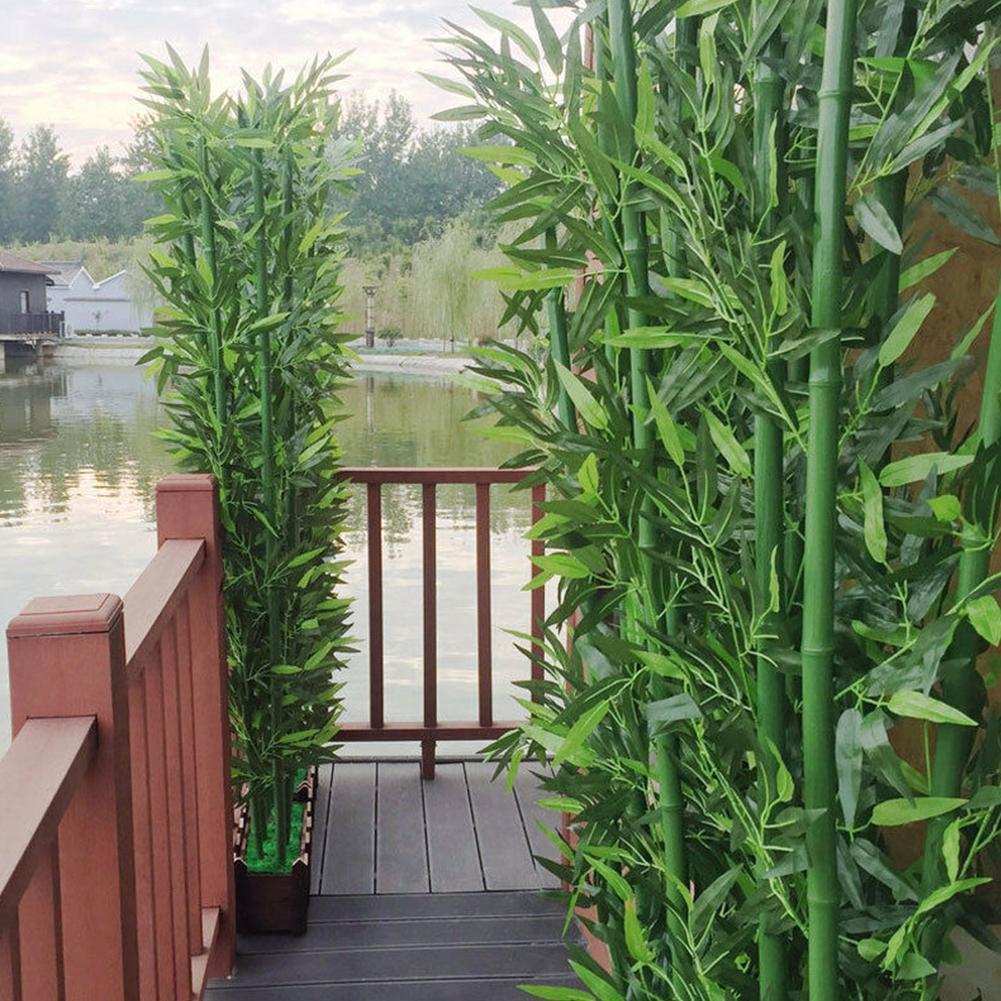 10pcs Artificial Green Bamboo  - đánh giá và giá Ficus Lyrata Tree